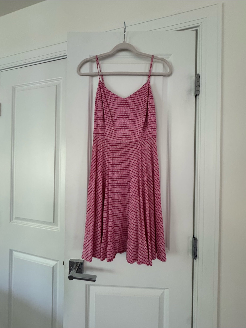 Old Navy Pink Striped Spaghetti Strap Mini Dress